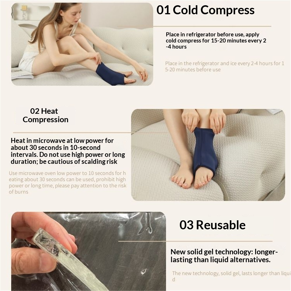 Ankle Ice Pack to Wrap Swelling Reusable Hot and Cold Therapy Ankle Ice Pack view 3