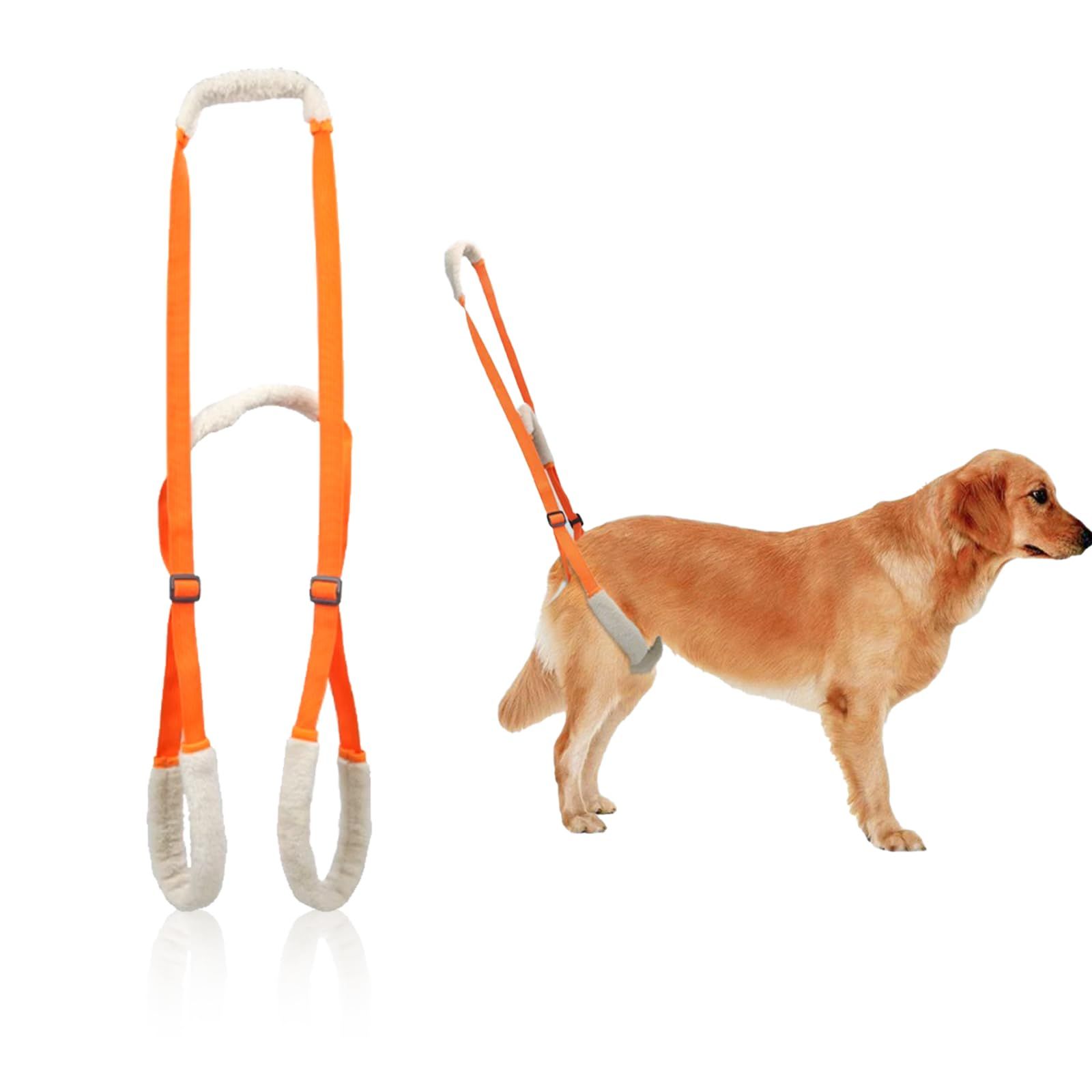 2 Pcs Dog Support Harness for Back Legs Dog Rear Lifting Sling Aid with Handle view 2