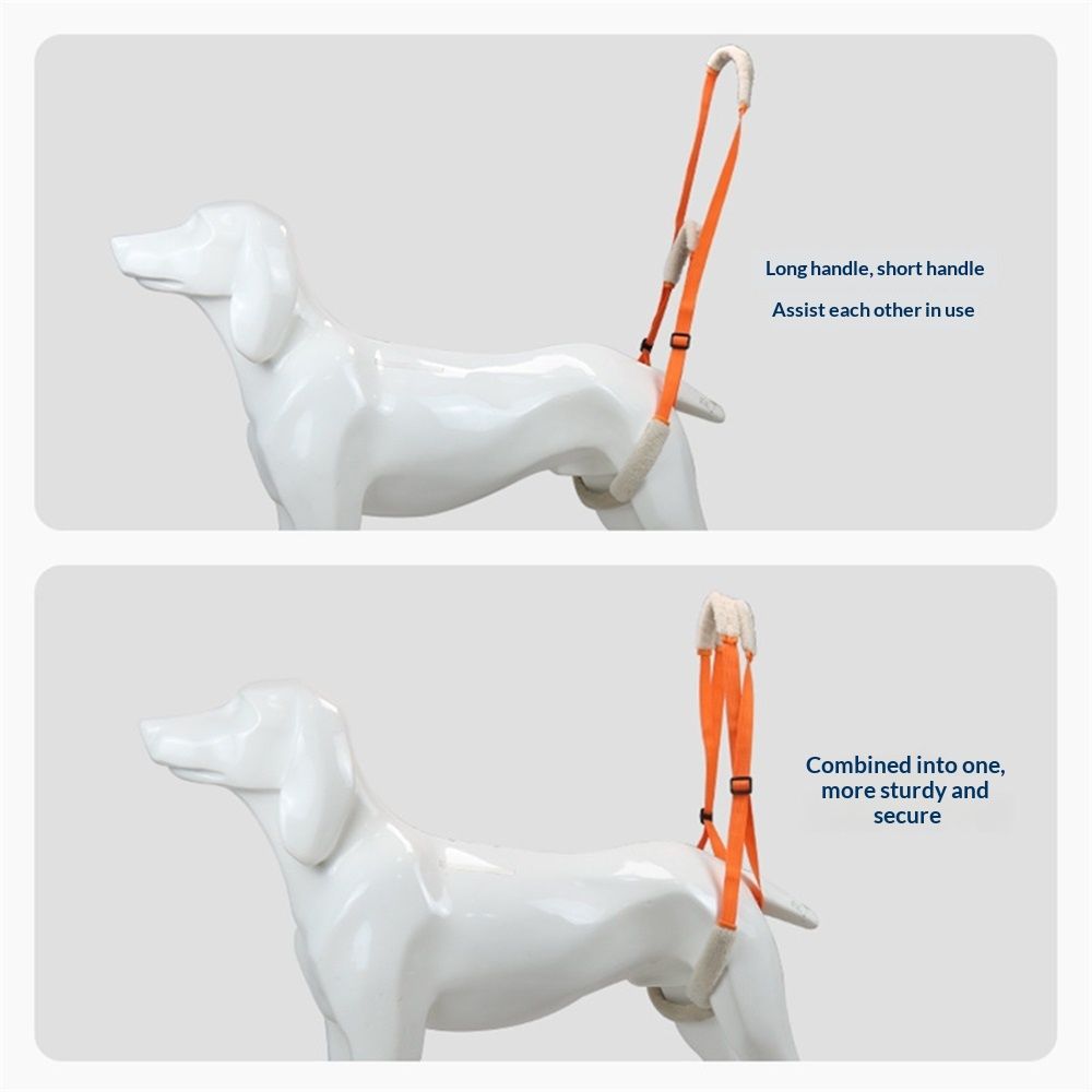 2 Pcs Dog Support Harness for Back Legs Dog Rear Lifting Sling Aid with Handle view 3