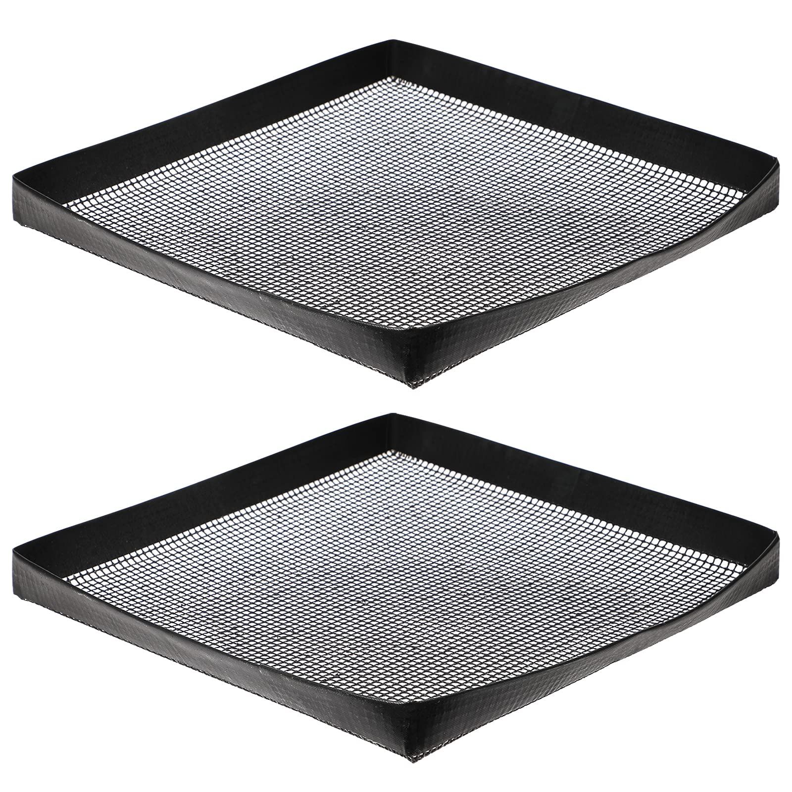 BBQ Grilling Mesh Basket 2 Pcs (12x12") - Heavy Duty Non Stick Reusable Basket