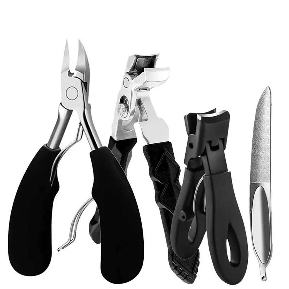 4pcs Toenail Clippers for Seniors Thick Nails