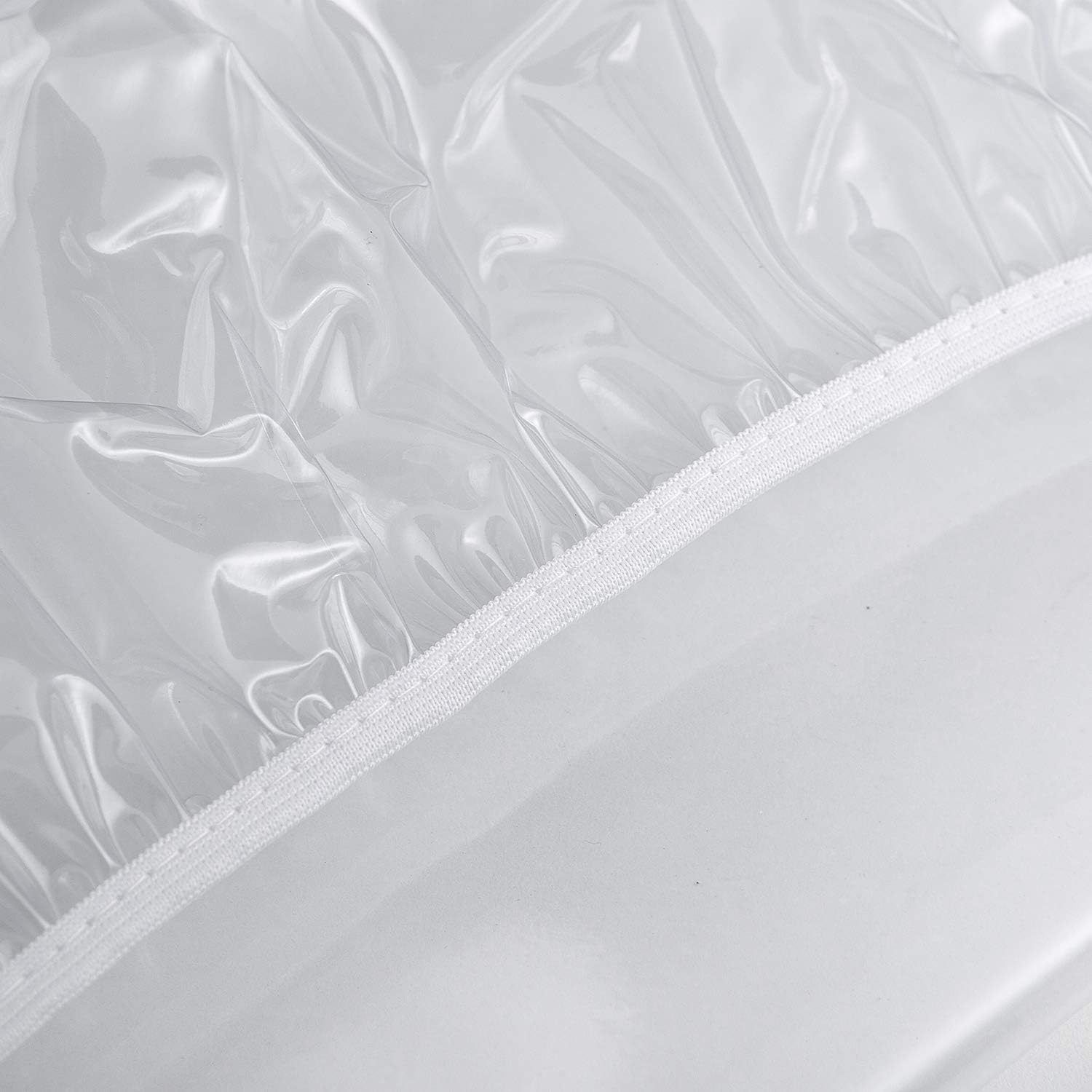 Clear Round Fitted Vinyl Tablecloth for Diameter Tables - Heavy Duty view 4