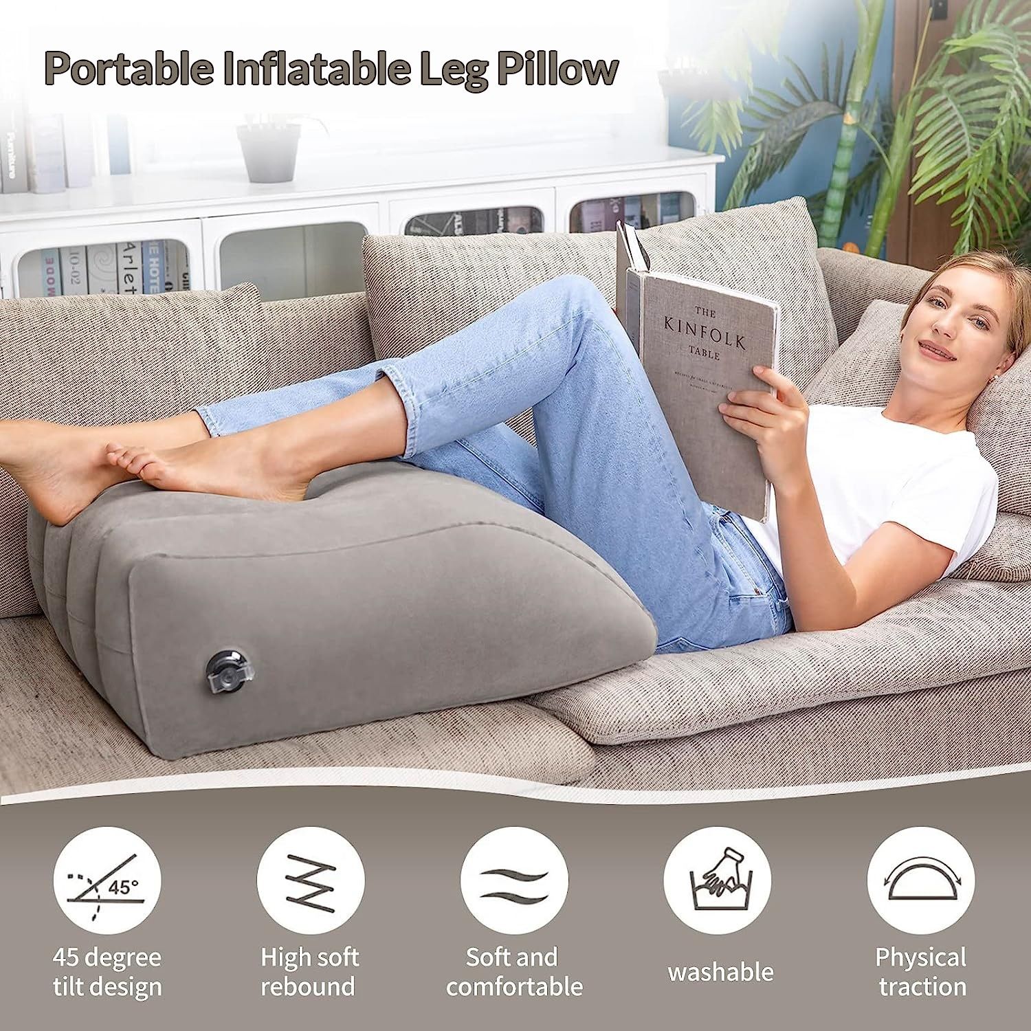Inflatable Leg Elevation Pillow view 3