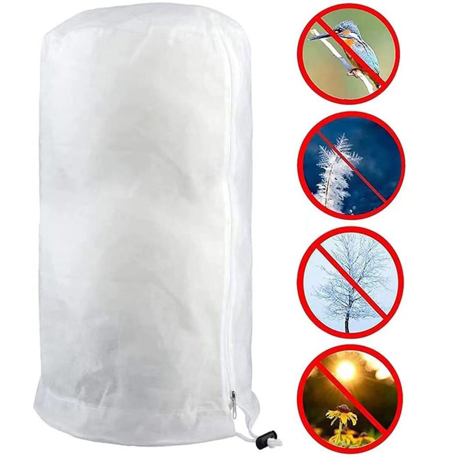2 Pack Rounded Top Plant Covers Freeze Protection for Winter view 2