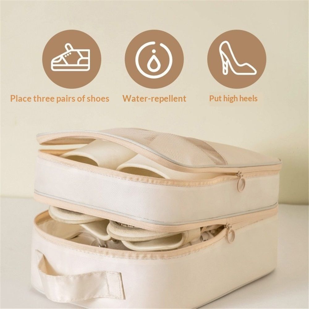 Shoe Bag Holds 3 Pair of Shoes for Travel and Daily Use Storage Pouch view 4