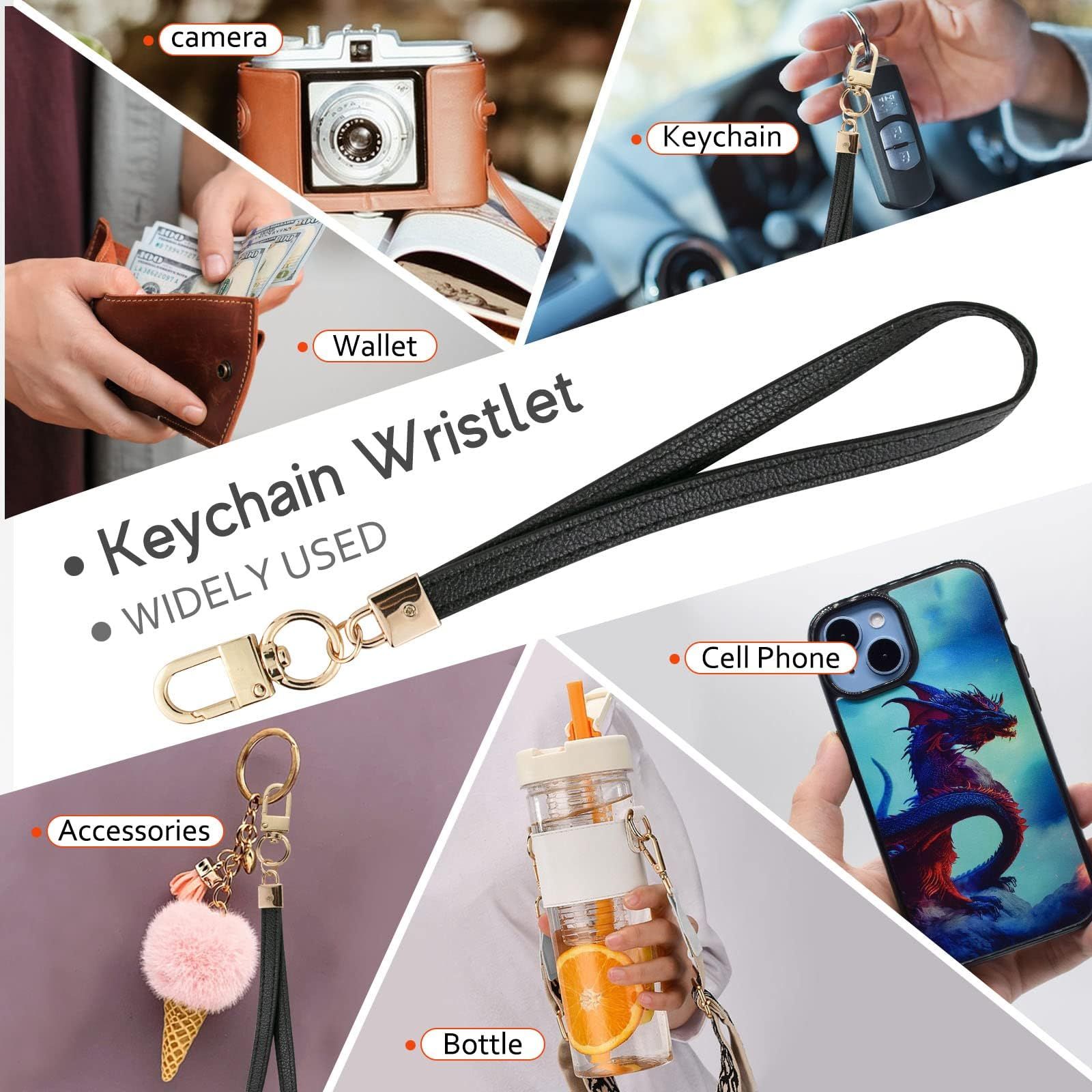 2 pack Small Wristlet Wallets for Women Credit Card Holder Wallet Keychain view 3