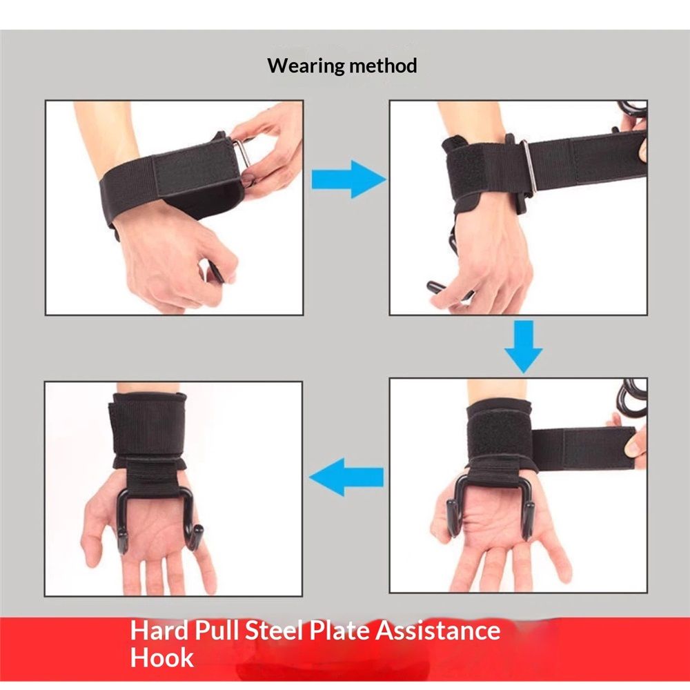 Weight Lifting Hooks (Pair) view 4