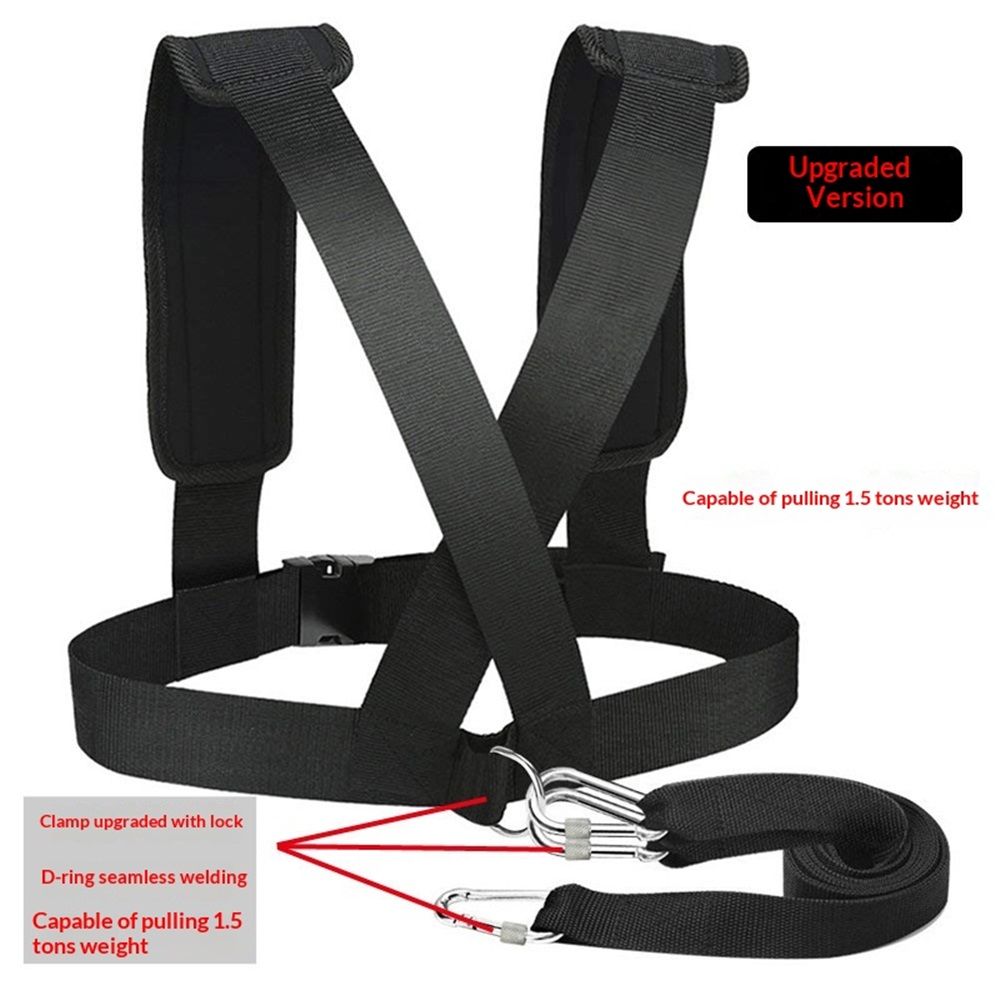 Sled Harness Tire Pulling Harness Pull Strap with Reinforced Lock view 3