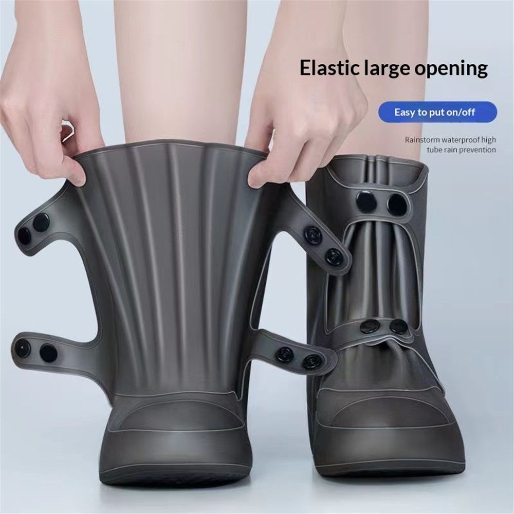 Rain Shoe Covers | Waterproof Shoe Covers for Men Women | Reusable Galoshes view 2