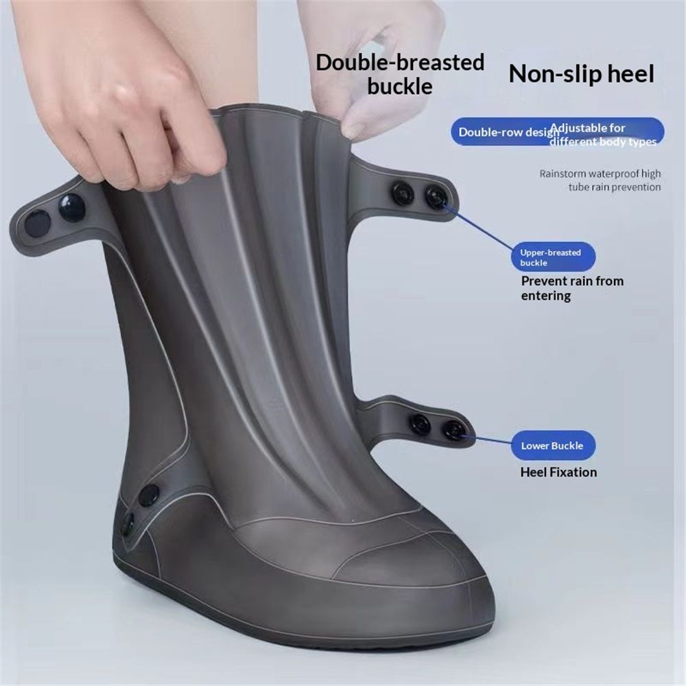 Rain Shoe Covers | Waterproof Shoe Covers for Men Women | Reusable Galoshes view 3