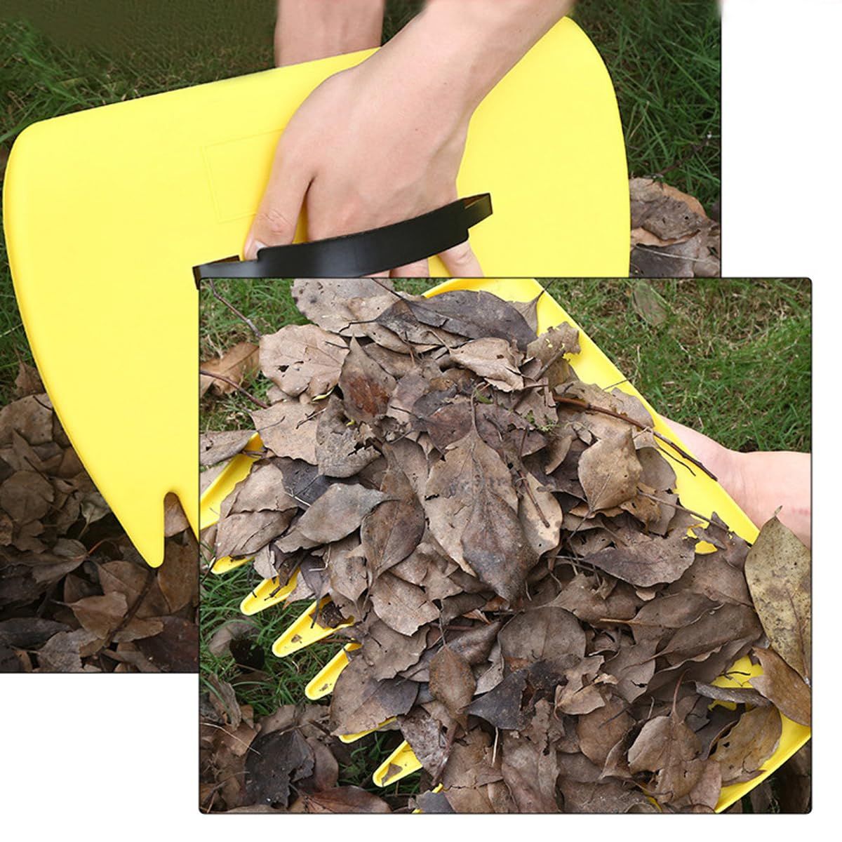 Hand Rakes Leaf Scoops -Large Leaf Grabber for Picking Up Yard Leaves view 4