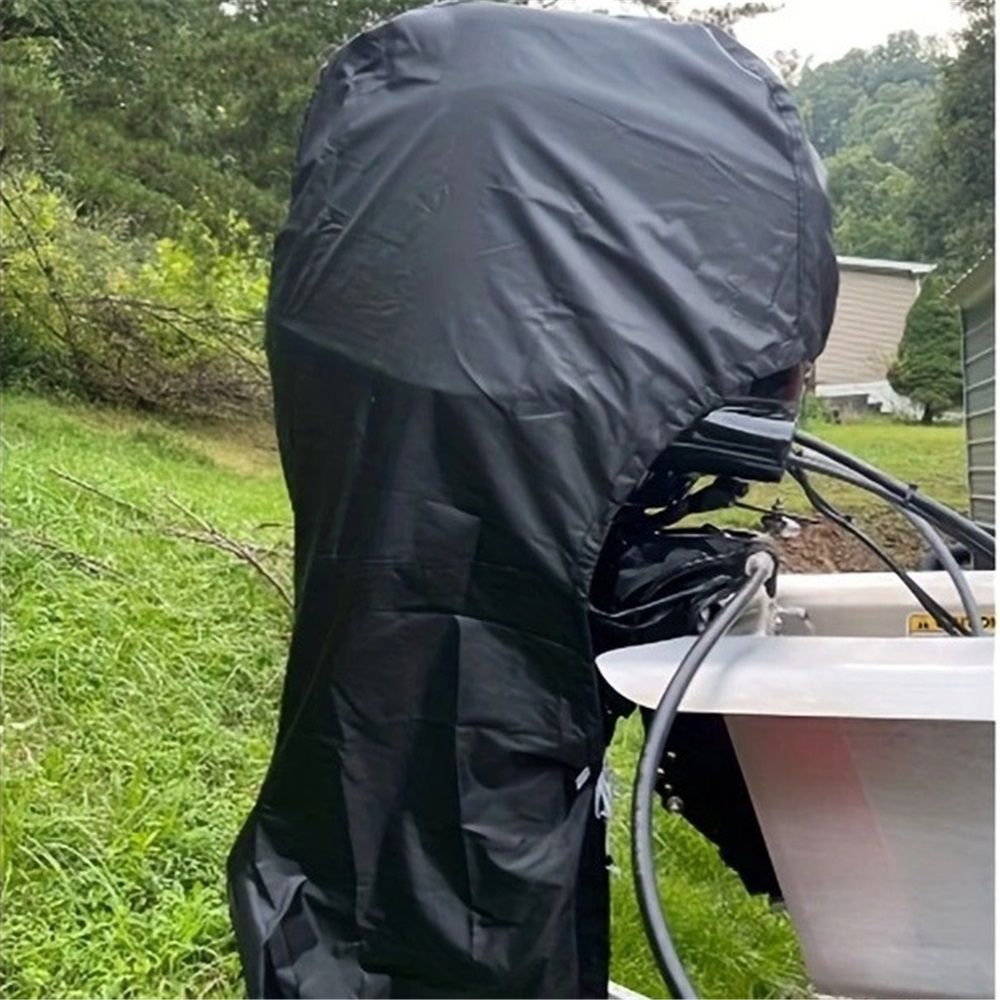 Outboard Motor Covers, Trailerable Full Boat Engine Cover Waterproof Heavy view 2