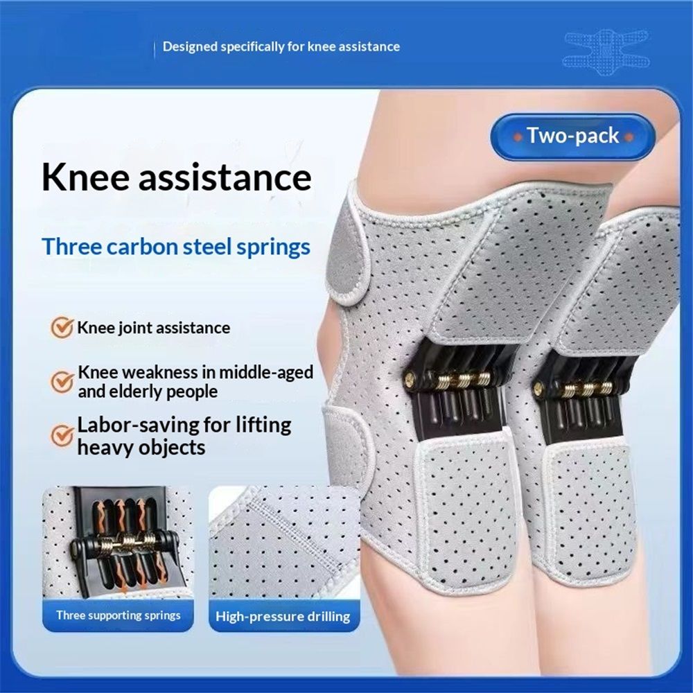 A pair Spring-Powered Knee Support Brace - Boost Joint Assistance for Stairs view 3