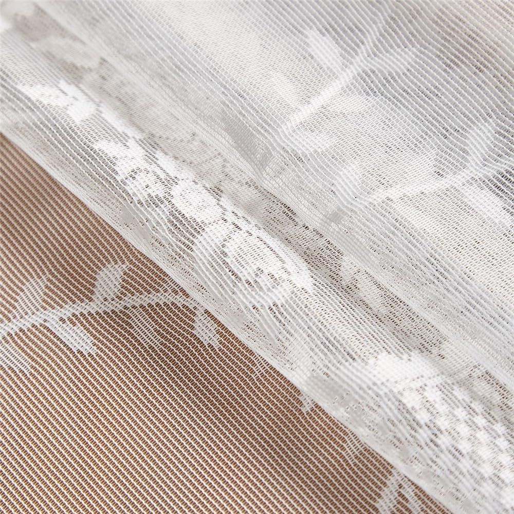 Vintage White Lace Tablecloth for Wedding Party Banquet Farmhouse Floral view 5