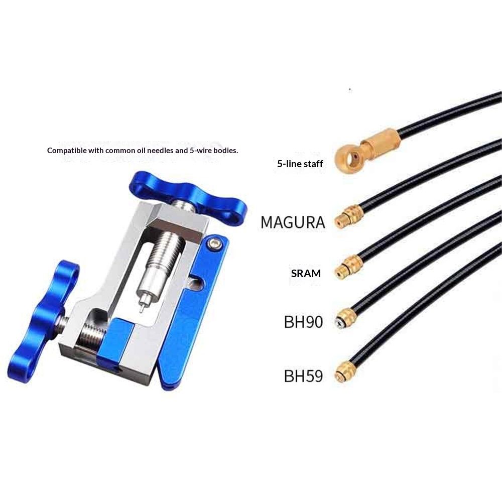 2IN1 Bike Tools Bicycle Hydraulic Disc Brake Needle Driver Insertion and view 4