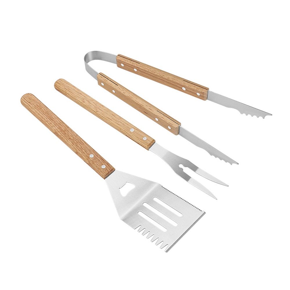 Wooded BBQ Accessories Grilling Tools view 2