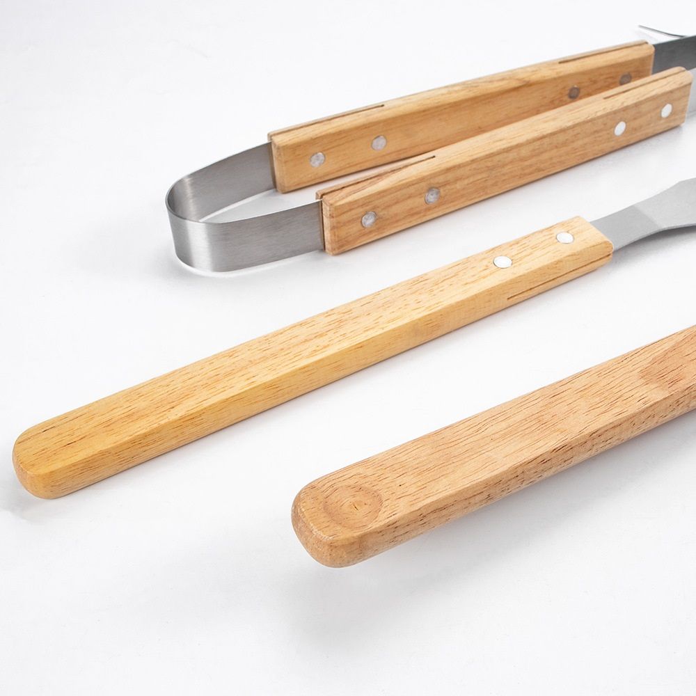 Wooded BBQ Accessories Grilling Tools view 4