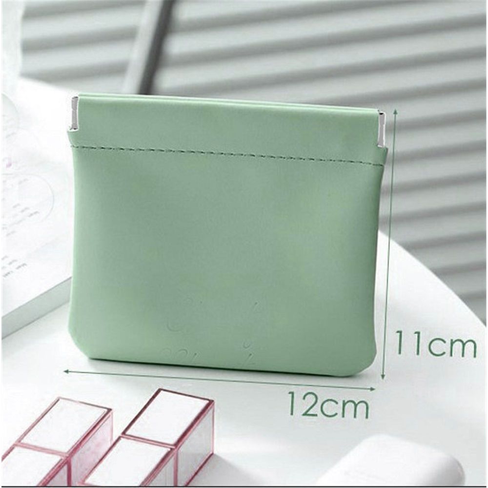12 Pcs Pocket Cosmetic Bag Waterproof No Zipper Self Closing Makeup Bag PU view 5