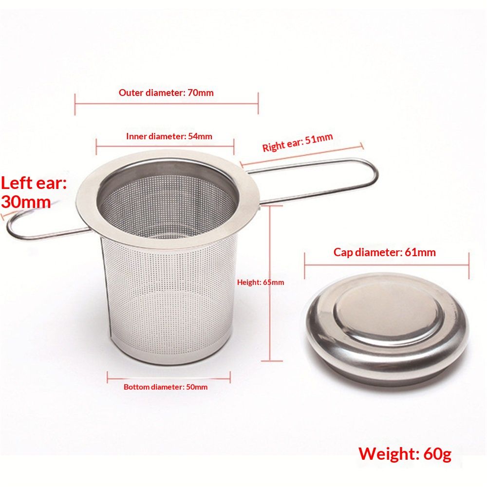 2 Pack Tea Infuser, Stainless Steel Extra Fine Mesh Tea Strainer for Loose view 5