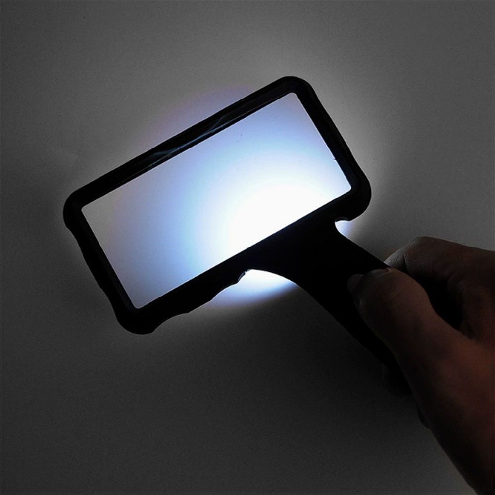3X Hand-held Rectangular Magnifying Glass view 3