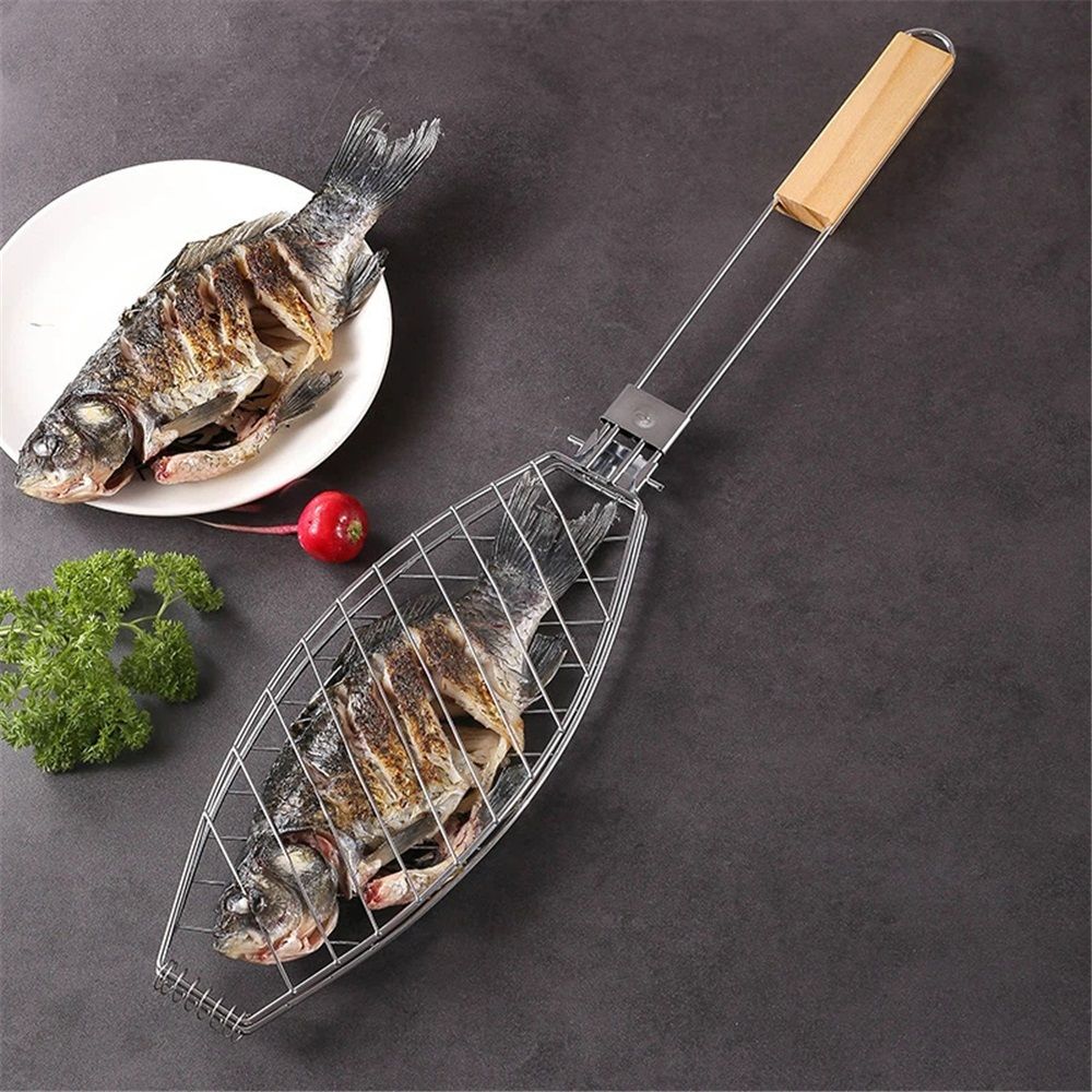 Stainless Steel BBQ Fish Basket view 2