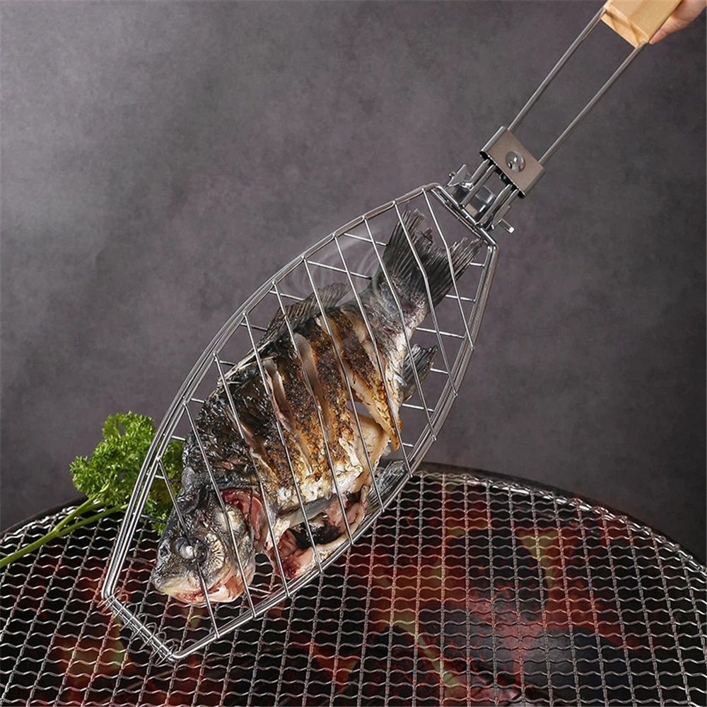 Stainless Steel BBQ Fish Basket view 3