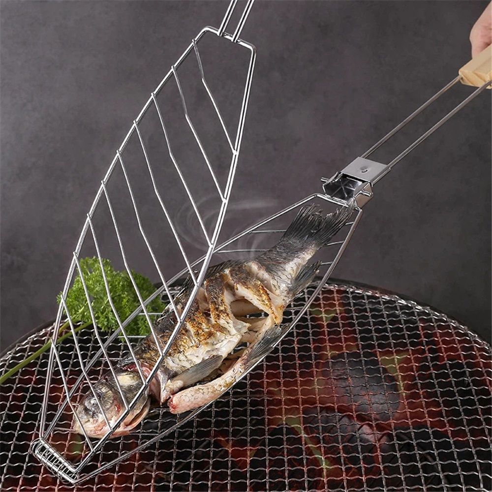 Stainless Steel BBQ Fish Basket view 4
