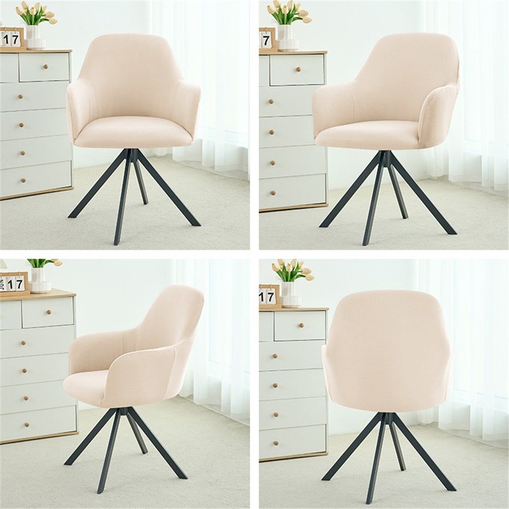 Swivel Armchair Accent Dining Chair Cover for Office view 3