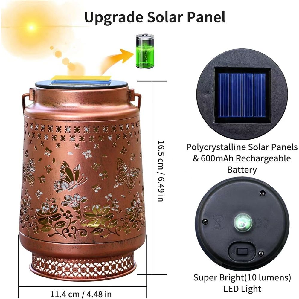 Gifts for Women Men Mom, 2 Pack Hummingbird Solar Lights Outdoor Waterproof view 2