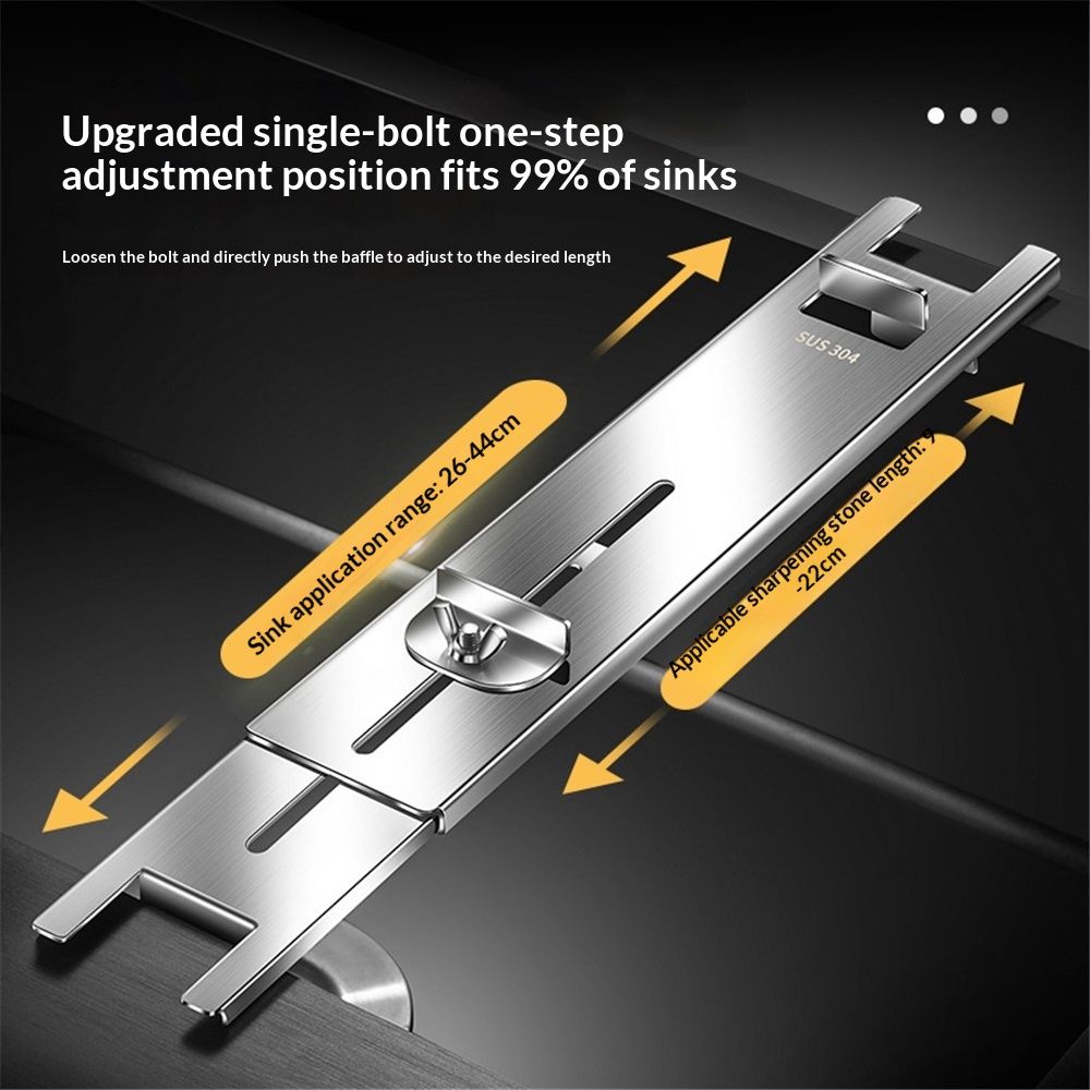 Whetstone holder Sharpening Stone Base - Stainless Steel Adjustable Whetstone view 2