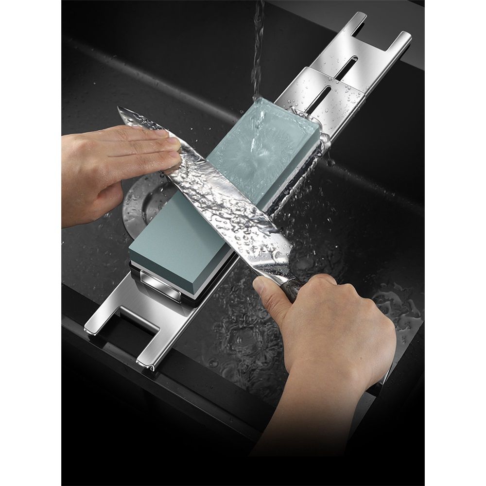 Whetstone holder Sharpening Stone Base - Stainless Steel Adjustable Whetstone view 5