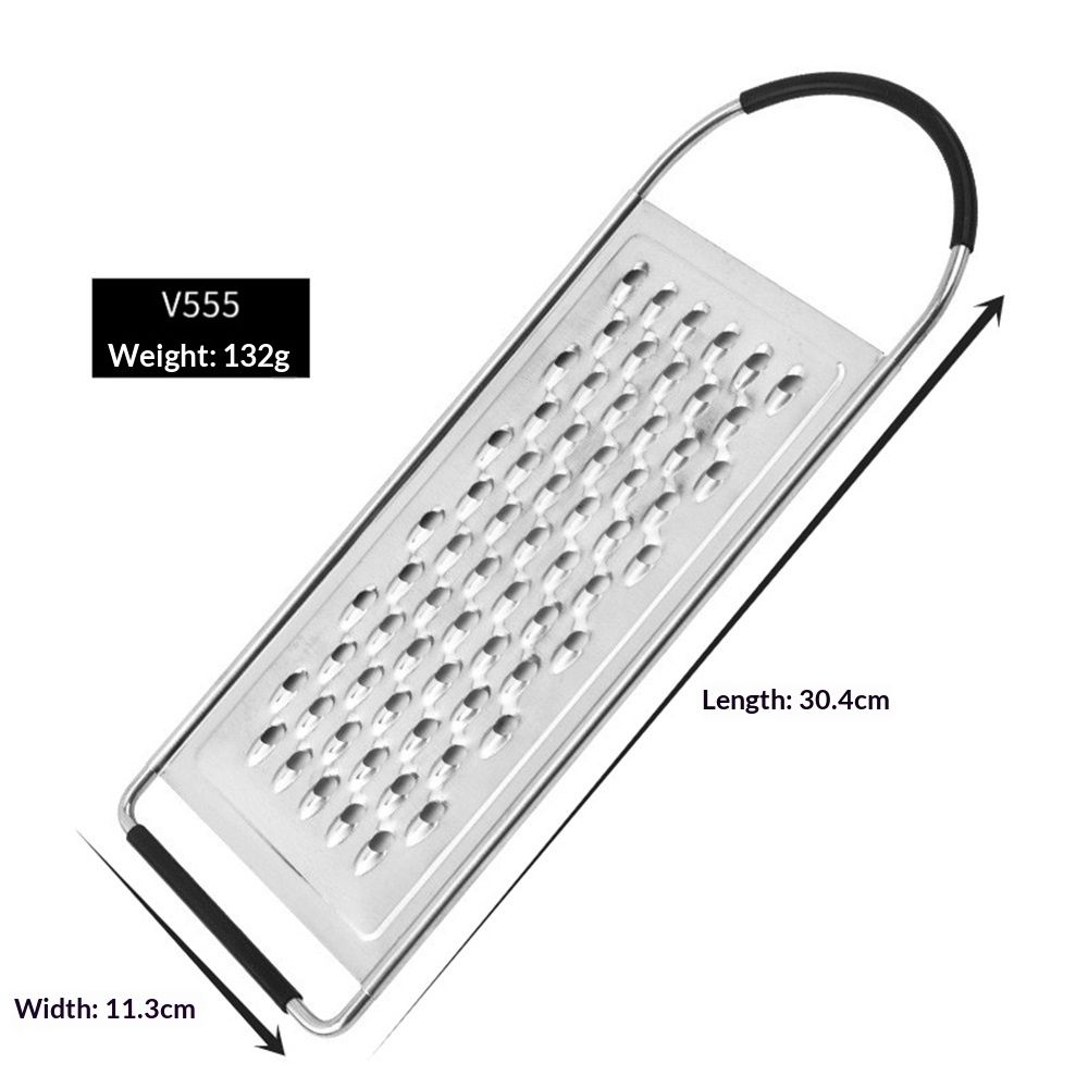 Metal Stainless Steel Extra Course Handheld Non Slip Flat Grater Ideal for view 2