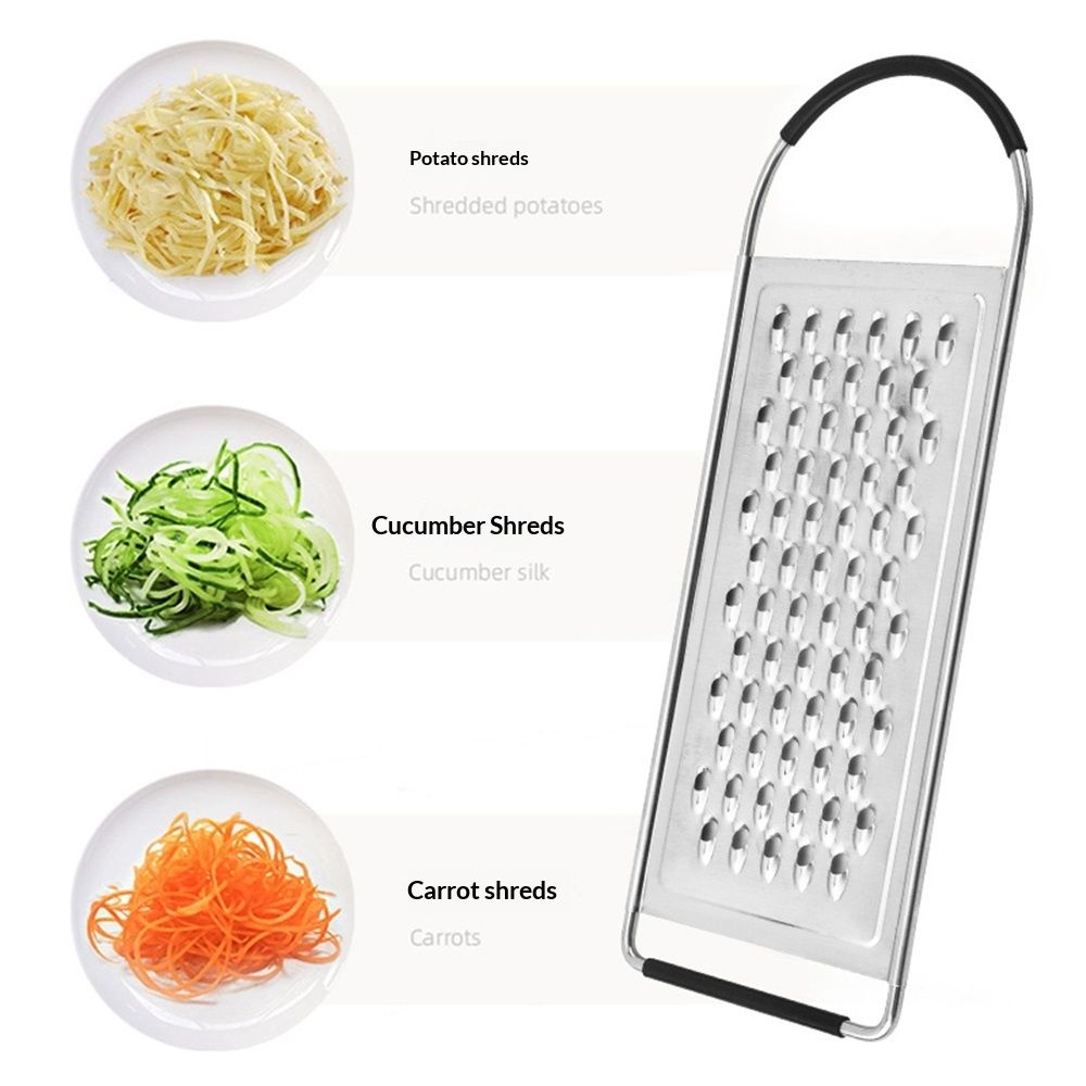 Metal Stainless Steel Extra Course Handheld Non Slip Flat Grater Ideal for view 3