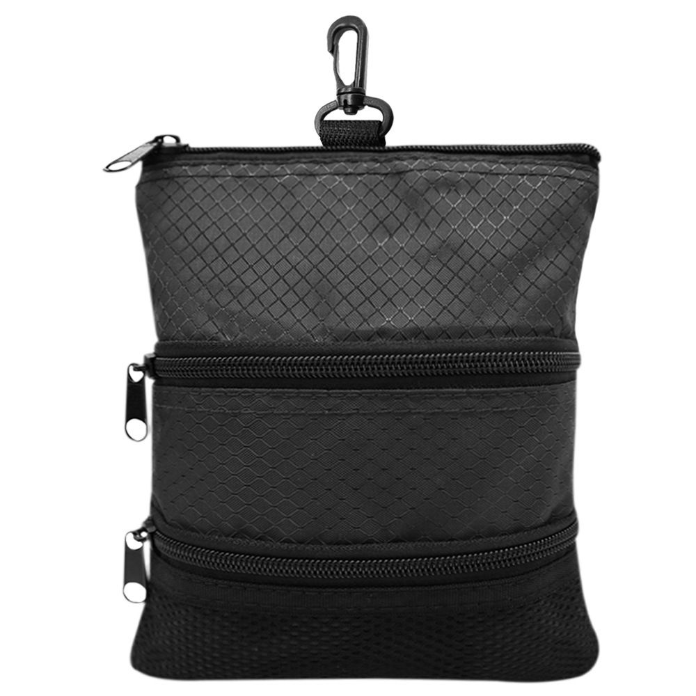 Golf Bag Accessories Valuables Pouch Bags Multi Pocket Zipper Hook for Men