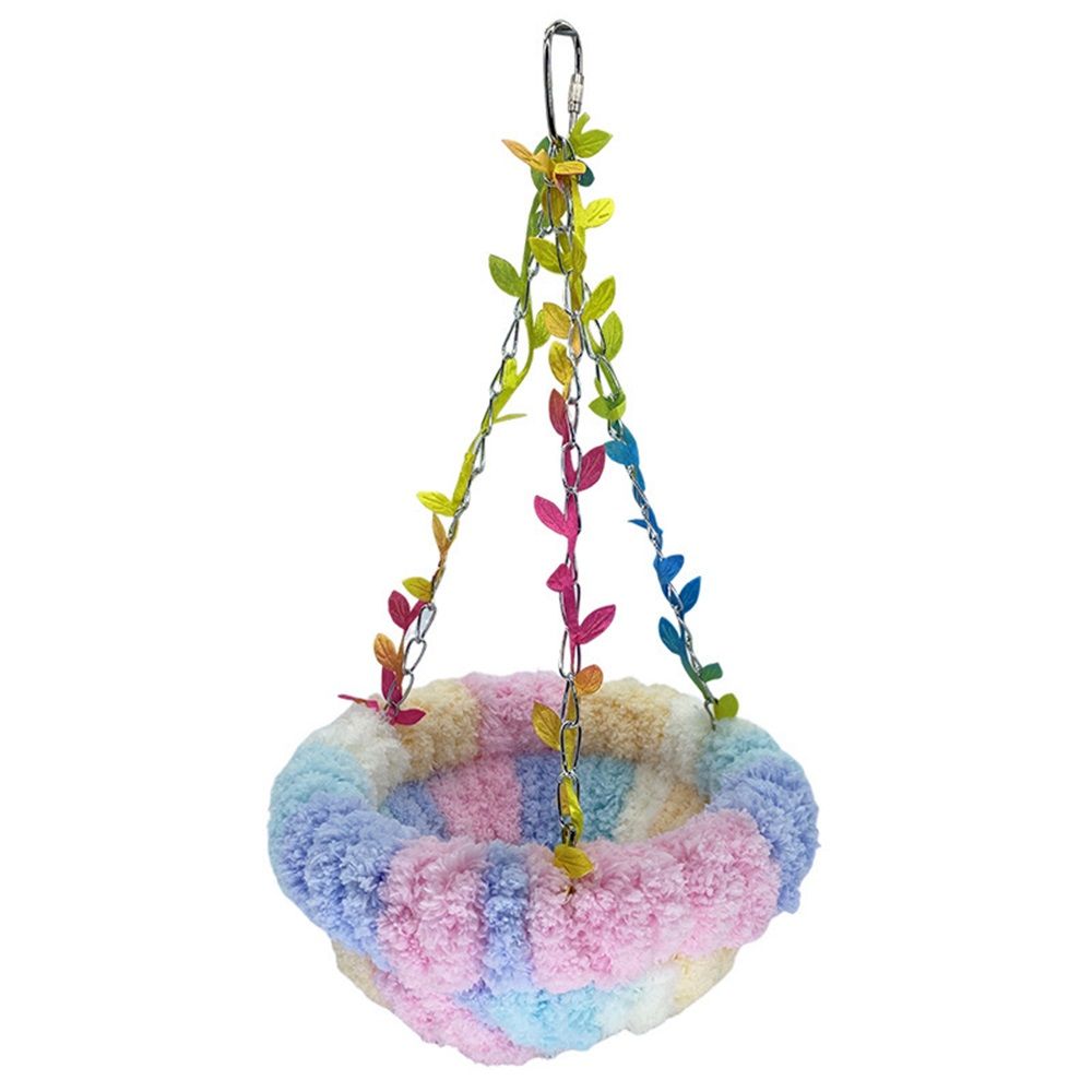 Hanging Bird Bed, Hammock for Cage Winter Warm Bird Plush Nest Parrot Sleeping
