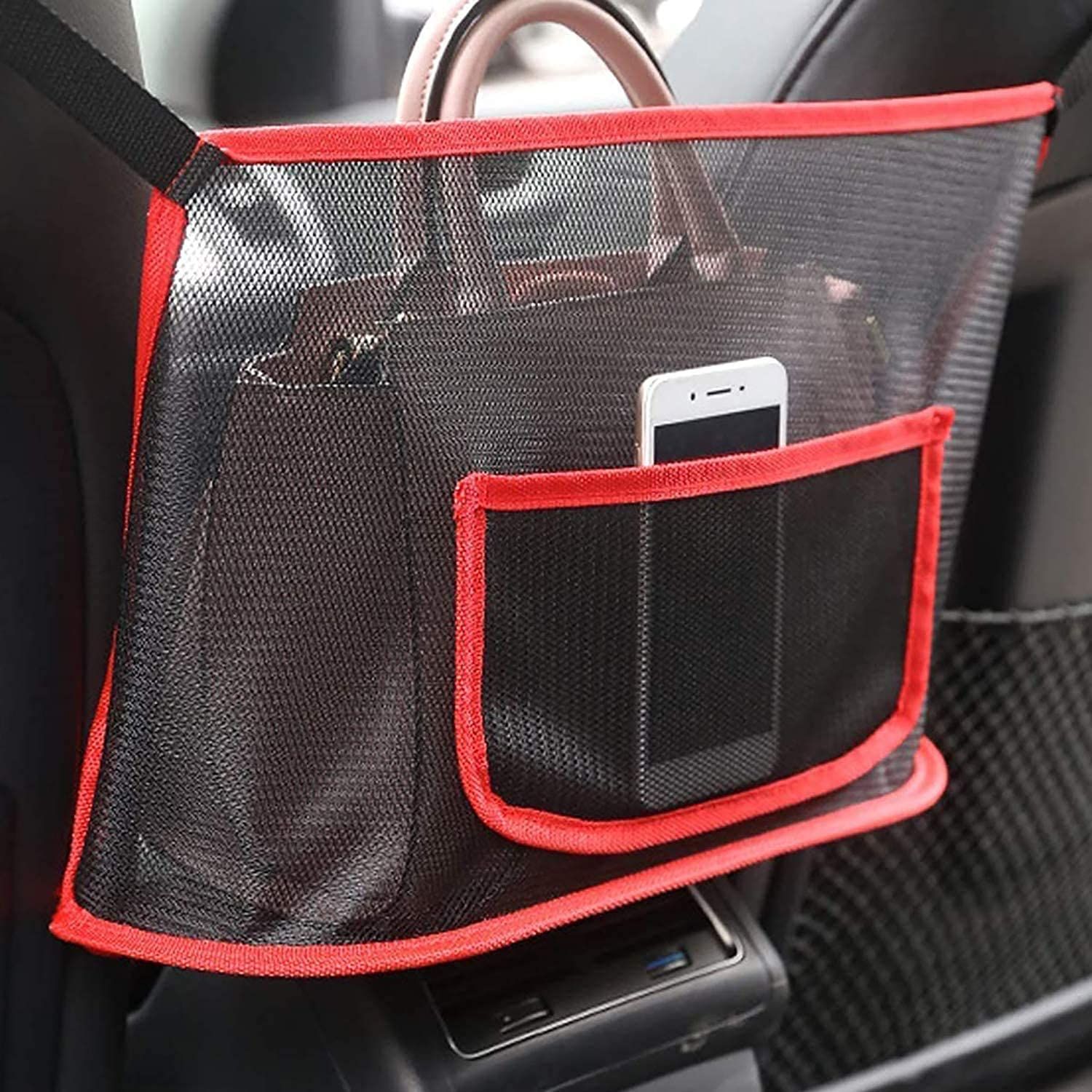 2 pack Car Net Pocket Handbag Holder