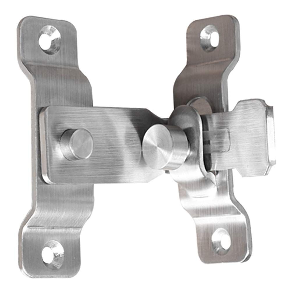 2 pack Flip Door Latch, 90 Degree Heavy Duty Stainless Steel Bar Gate Latches