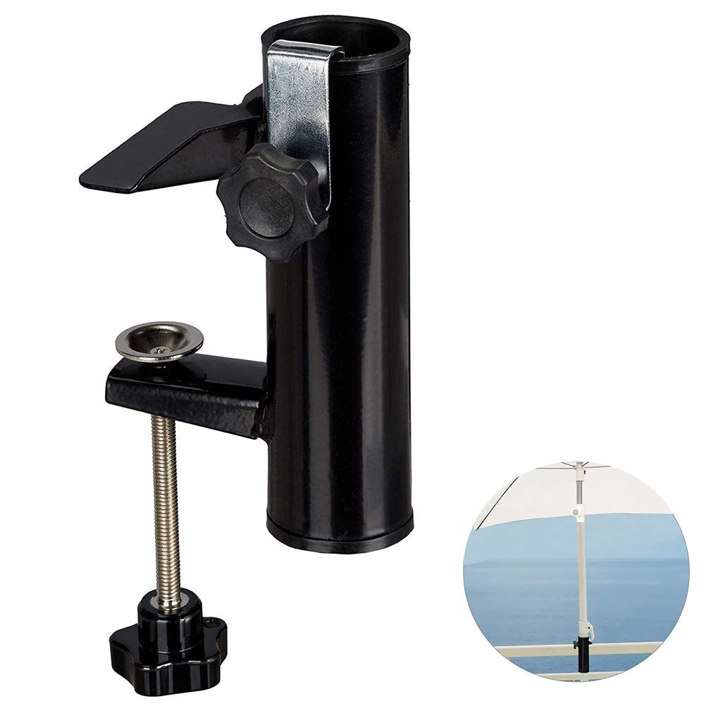 Patio Umbrella Holder Bench Deck Umbrella Stand Clamp Holder Clip Beach
