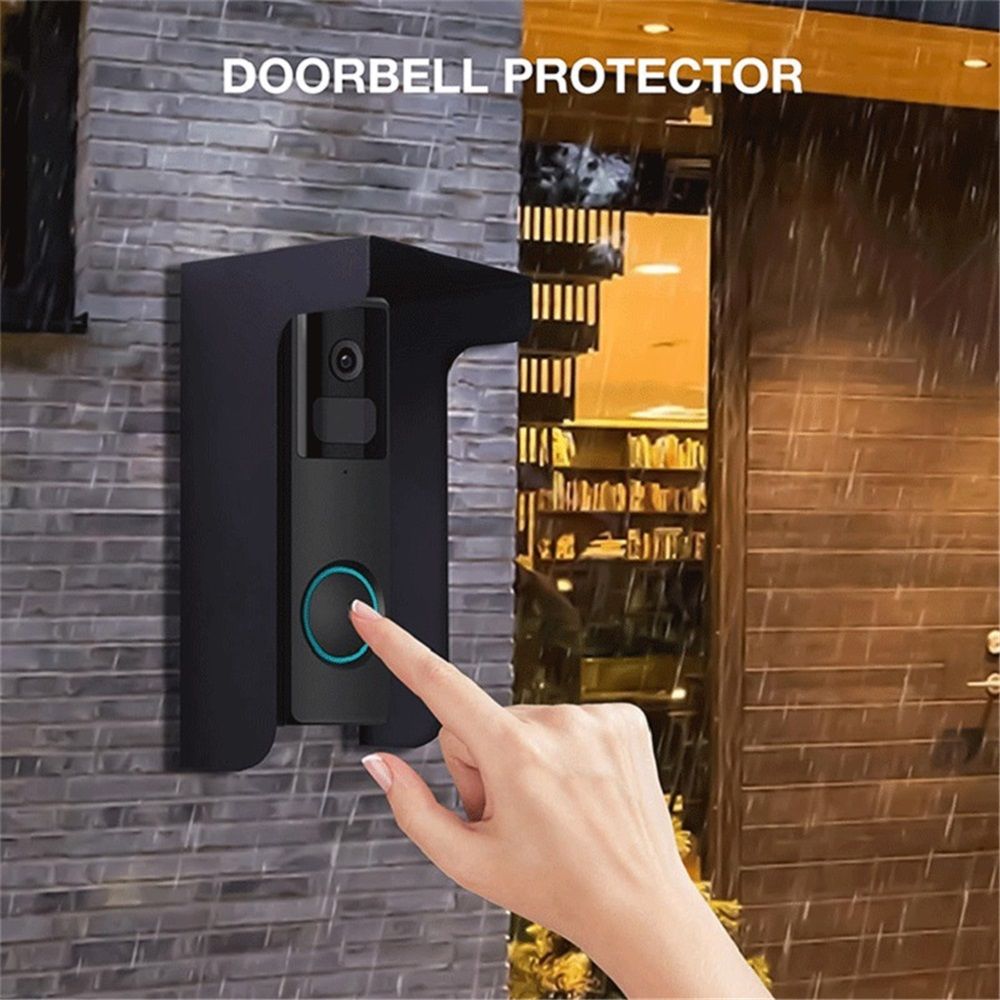 Outdoor Black Doorbell Rain Anti-Glare Cover view 3
