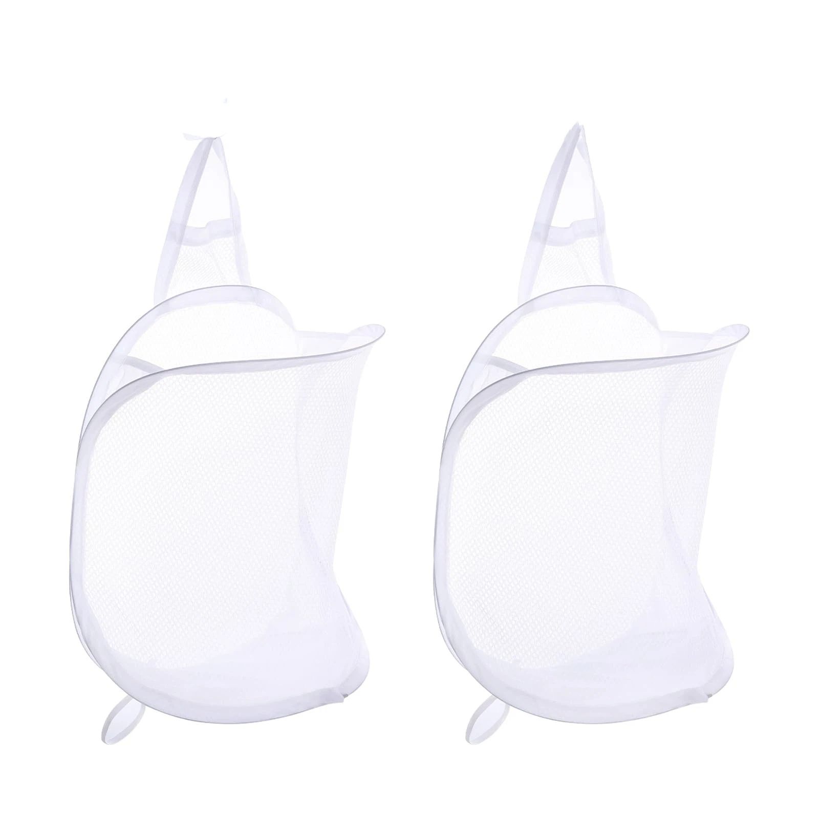 3 pack Mesh Collapsible Small Wall Laundry Baskets，Hanging Laundry Hamper，for