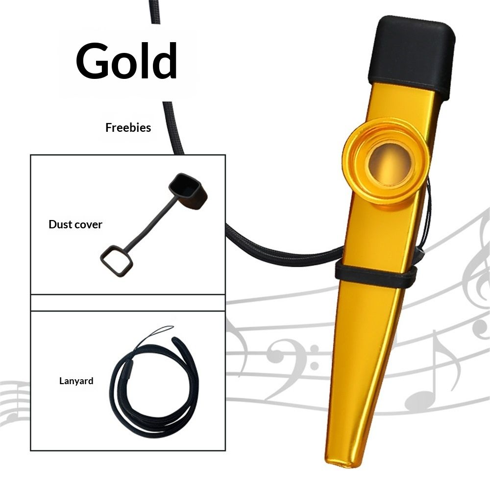 12 Pcs Metal Kazoos With 20Pcs Kazoo Flute Diaphragms view 2