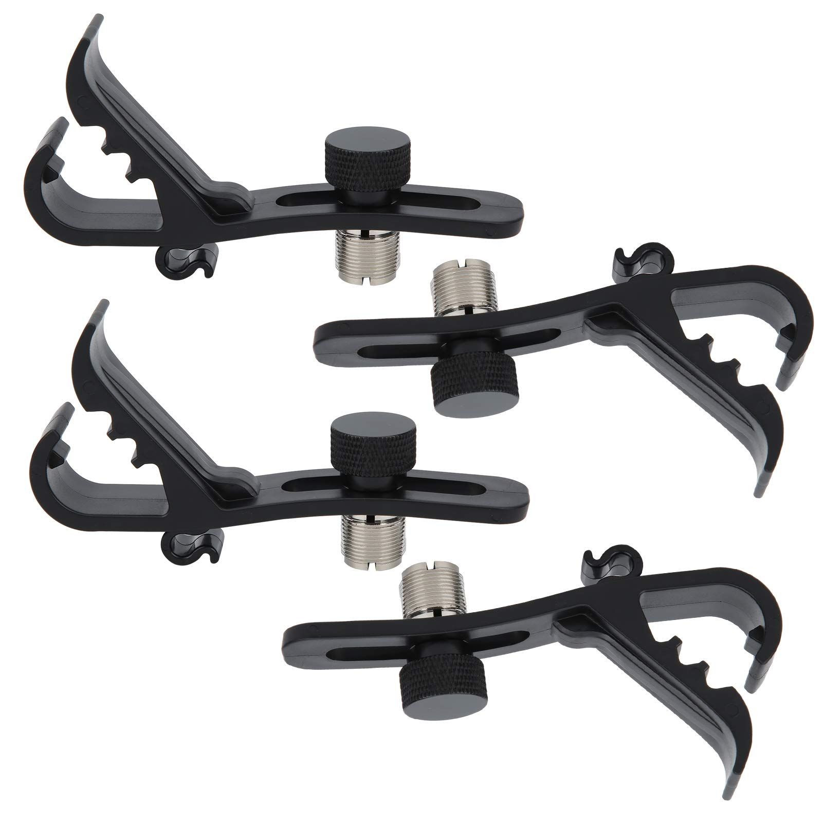 Drum Microphone Clip, 4PCS Shockproof Securing Mic Clips Drums Micro Phone