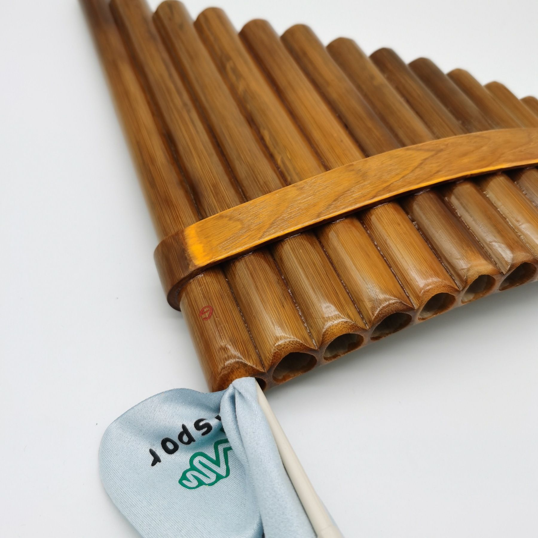 15 Pipes Brown Pan Flute G Key Chinese Traditional Musical Instrument Pan view 4