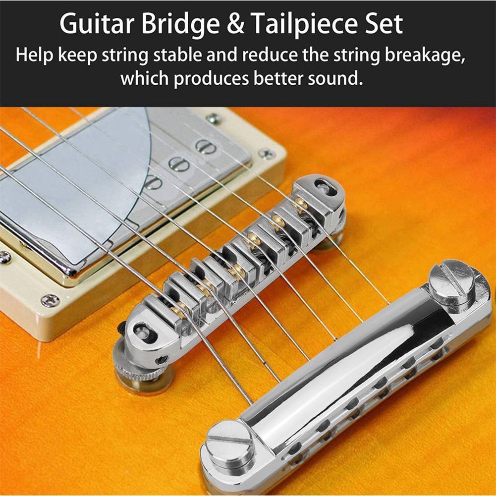 LP SG Roller Saddle Bridge ABR-1 Tune-o-matic Bridge Tailpiece Bridge For view 4