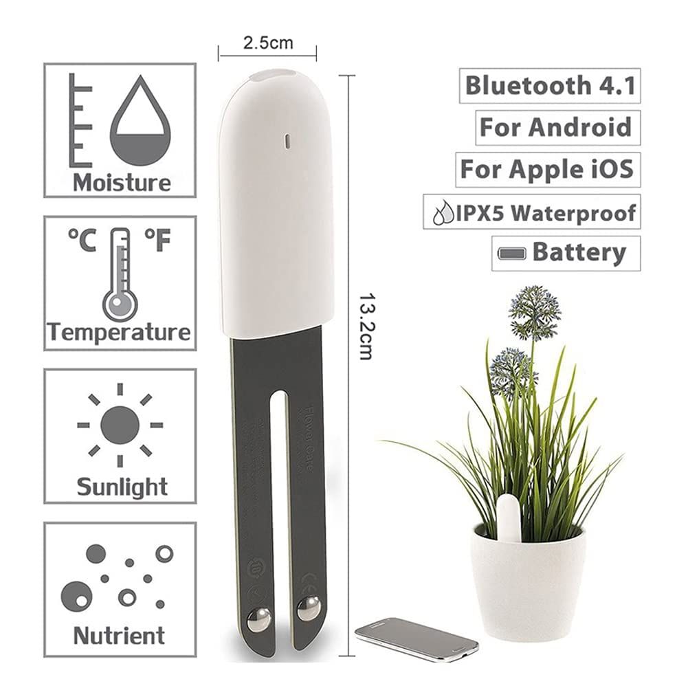Automatically detect Moisture/Temperature/Light/Fertility view 5
