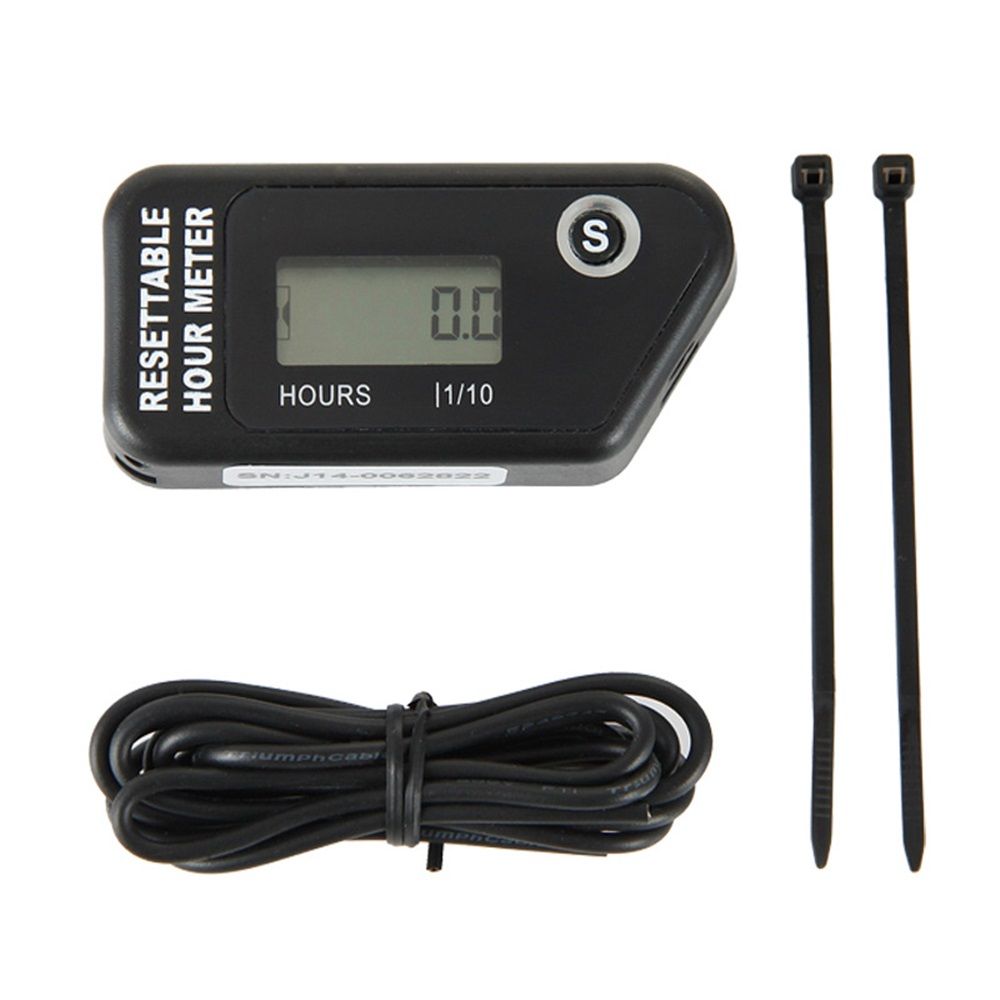 LCD Digital Hour Meter Gauge Vibration Activated