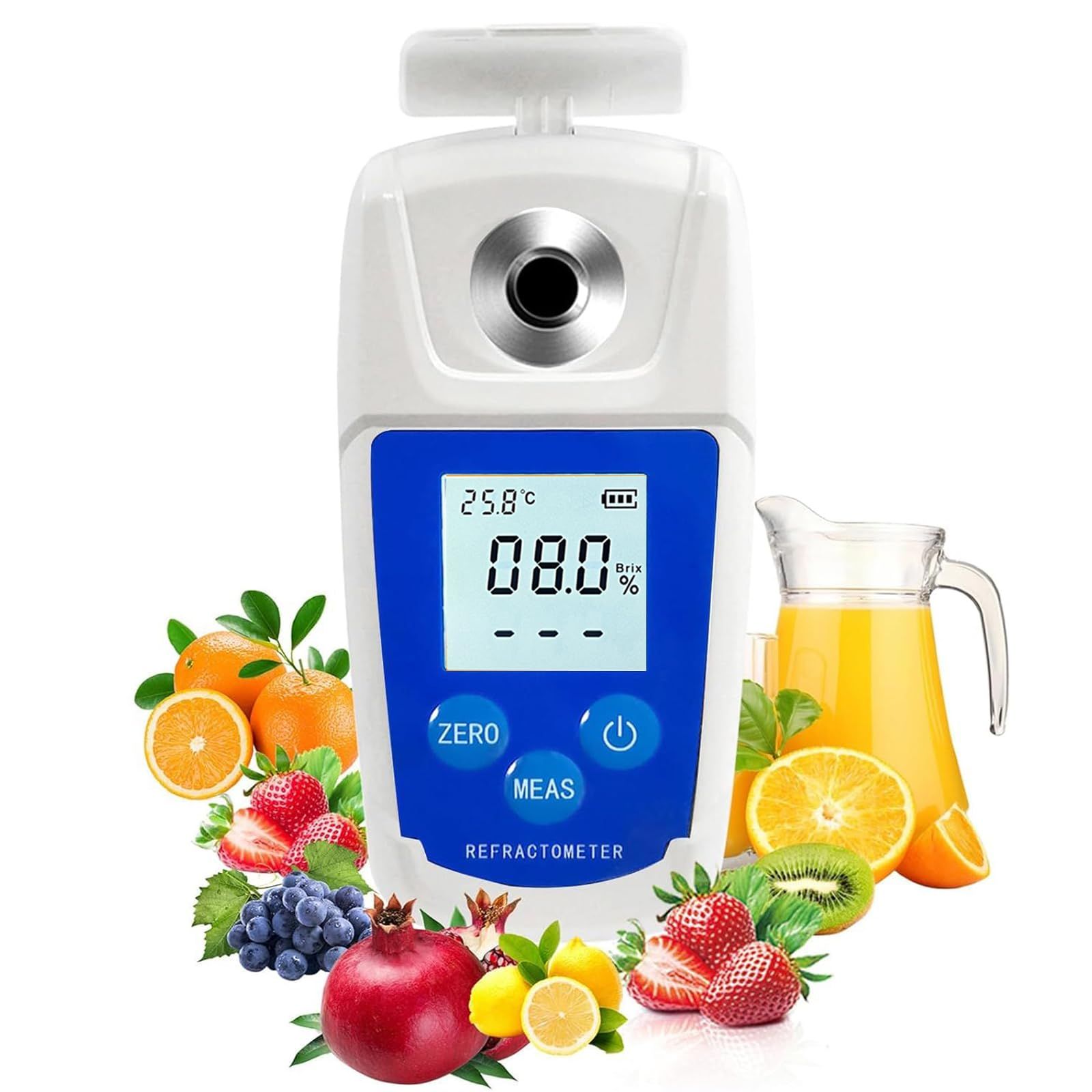 Digital Brix Refractometer brix Meter Refractometer Automatic Temperature
