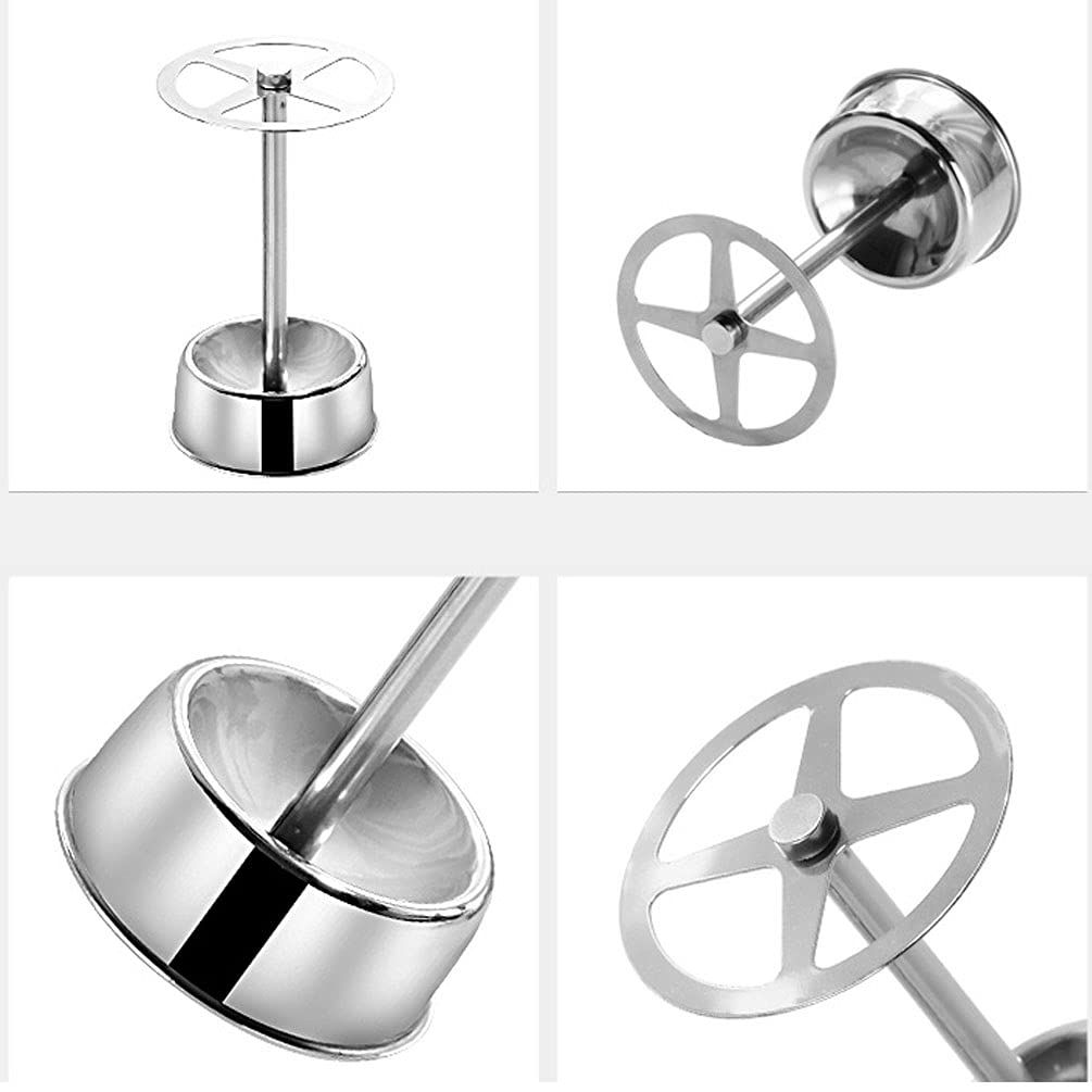 2pcs Stainless Steel Toothbrush Holder Stand with 4 Slots Multi-Purpose Metal view 3