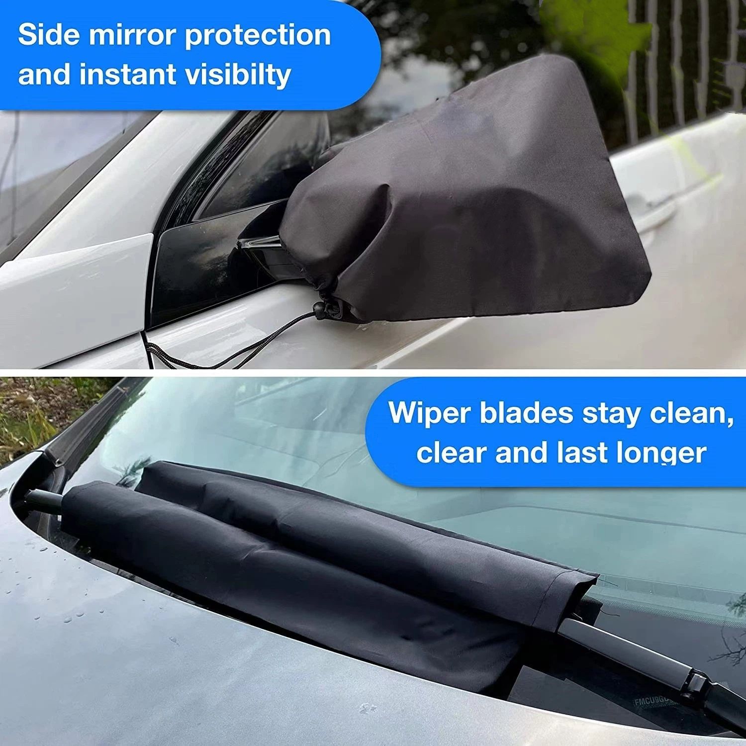 5 pack Side View Mirror Cover with Wiper Cover view 2