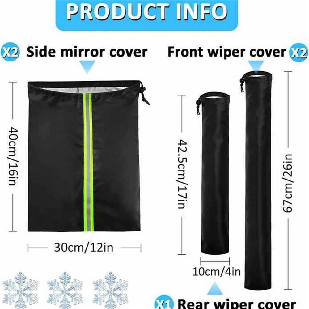 5 pack Side View Mirror Cover with Wiper Cover view 3